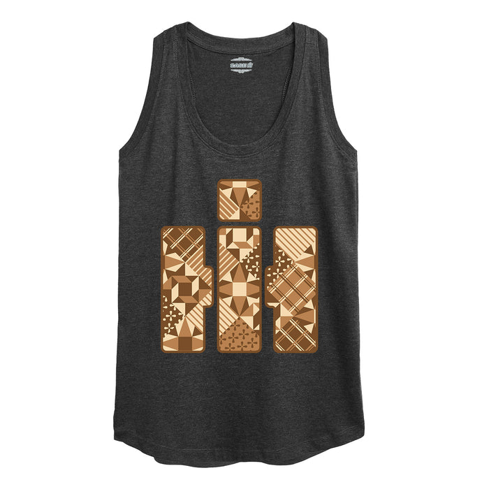 Patchwork Logo Womens Racerback Tank