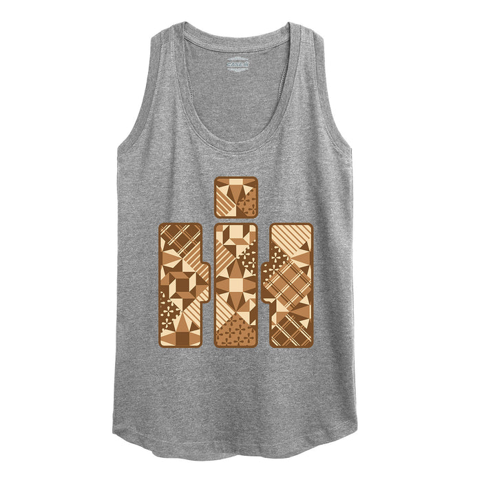 Patchwork Logo Womens Racerback Tank