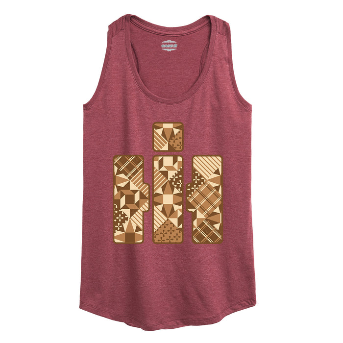 Patchwork Logo Womens Racerback Tank