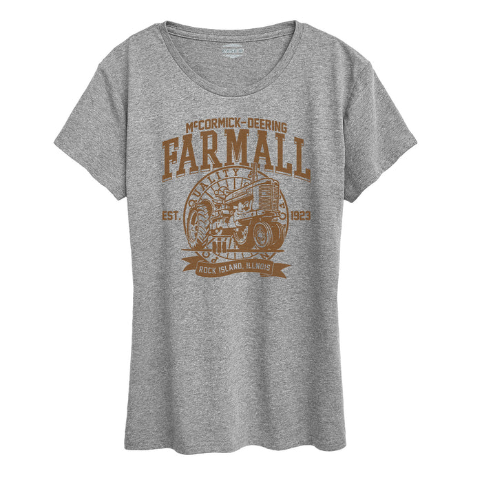 Farmall Collegiate Womens Plus Short Sleeve Tee