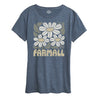 Farmall Retro Daisies Womens Short Sleeve Tee