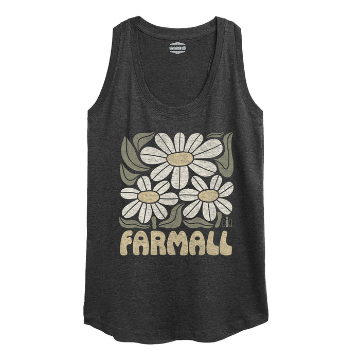 Farmall Retro Daisies Womens Racerback Tank