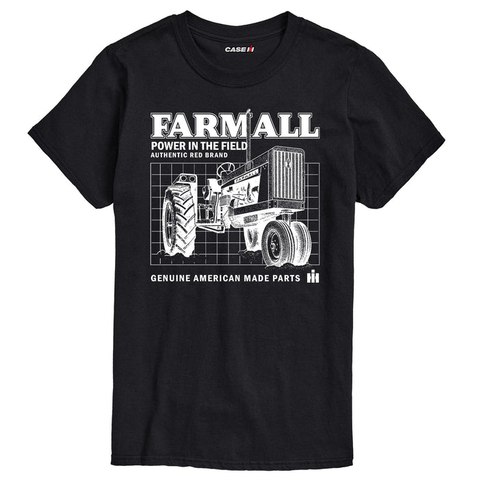 Farmall Schematic Mens Short Sleeve Tee