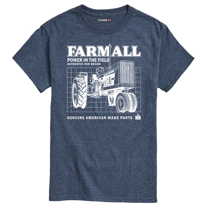 Farmall Schematic Mens Short Sleeve Tee