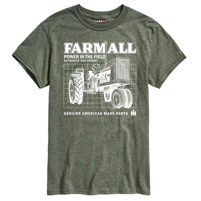 Farmall Schematic Mens Short Sleeve Tee