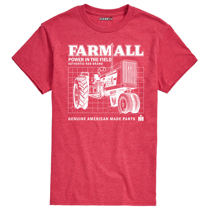 Farmall Schematic Mens Short Sleeve Tee