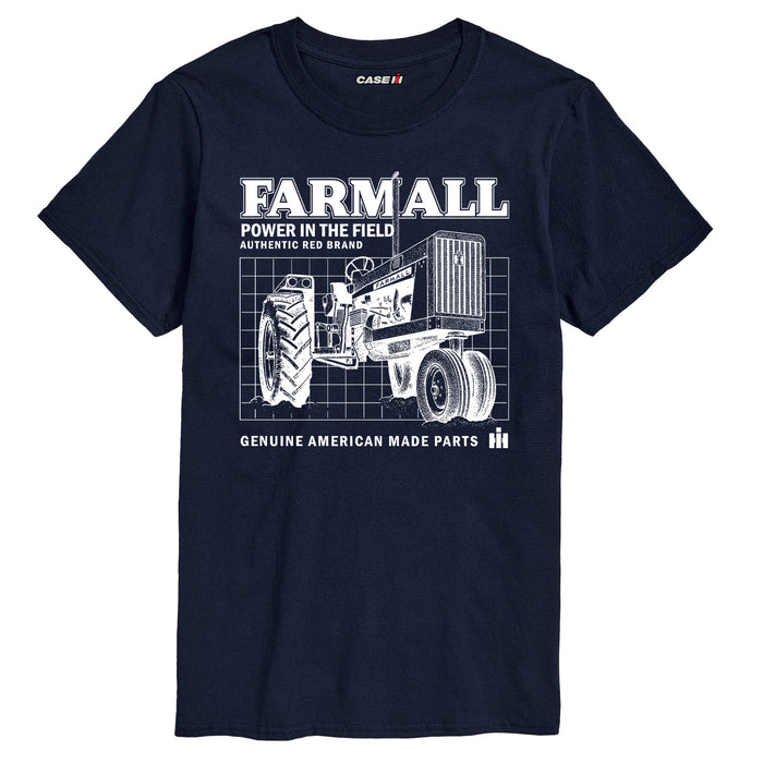 Farmall Schematic Mens Short Sleeve Tee