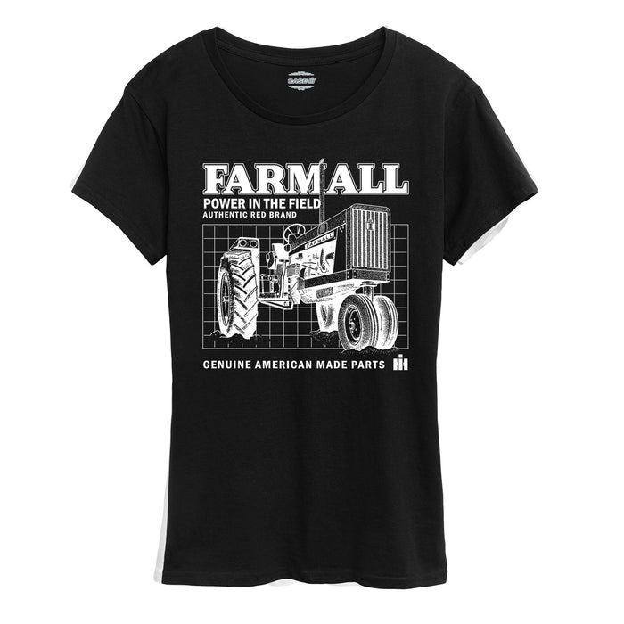 Farmall Schematic Womens Short Sleeve Tee