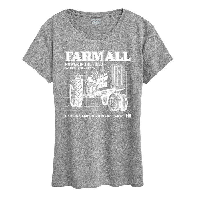 Farmall Schematic Womens Short Sleeve Tee