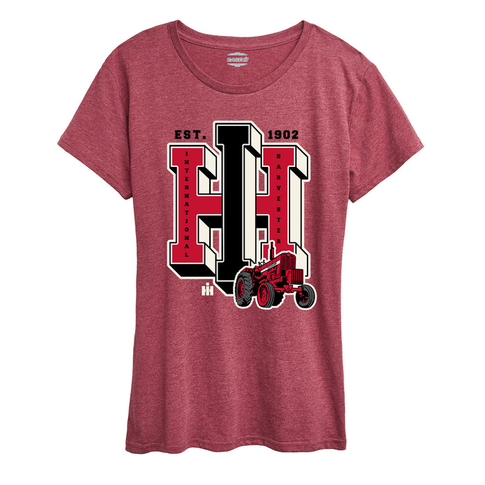 IH Varsity Patch Womens Plus Short Sleeve Tee