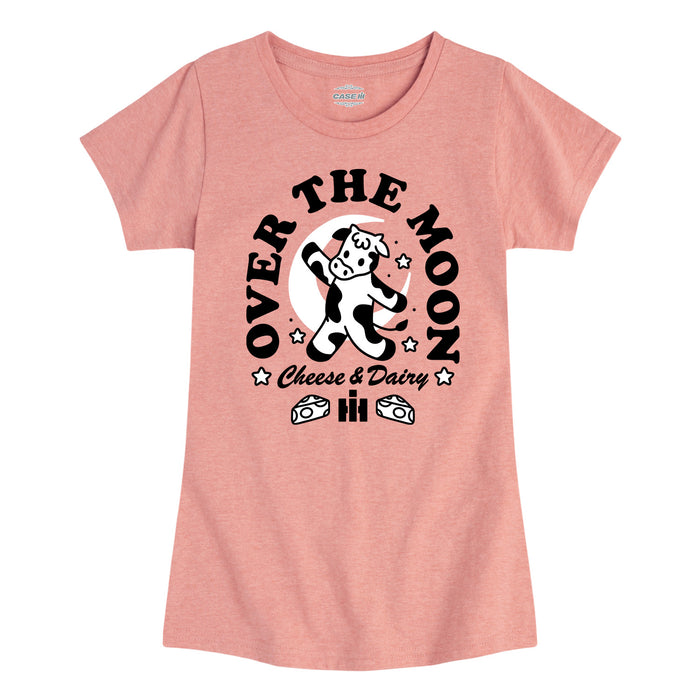 Over the Moon Cheese Dairy Girls Short Sleeve Tee