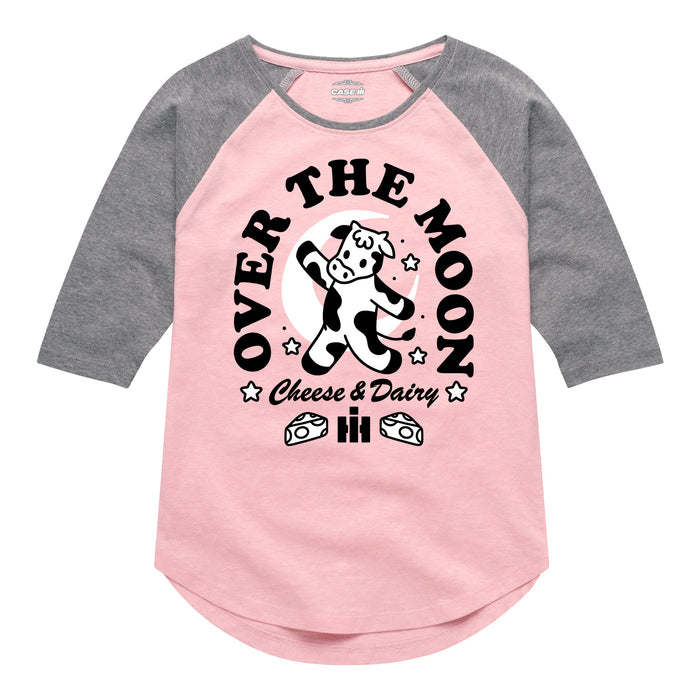 Over the Moon Cheese Dairy Girls Raglan