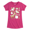 Farm Animal Grid Girls Short Sleeve Tee