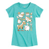 Farm Animal Grid Girls Short Sleeve Tee
