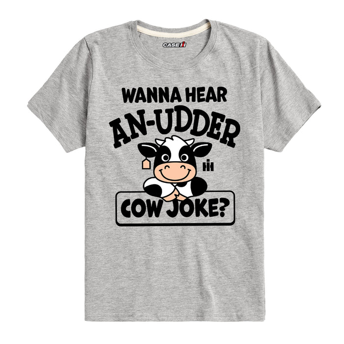 Wanna Hear An Udder Cow Joke Boys Short Sleeve Tee