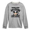Wanna Hear An Udder Cow Joke Boys Long Sleeve Tee