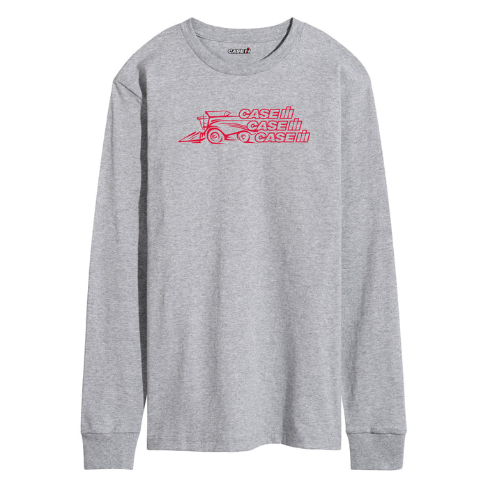Case IH Logo Stack Men's Long Sleeve Tee