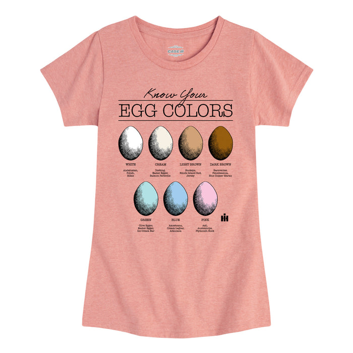 KNOW YOUR EGGS - Kids GIRLS FITTED SHORT SLEEVE TEE