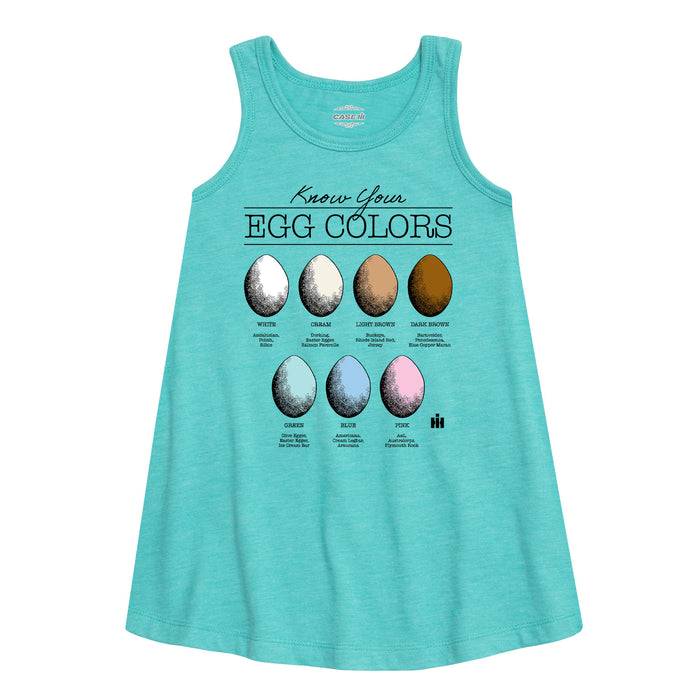 KNOW YOUR EGGS - Kids GIRLS ALINE DRESS