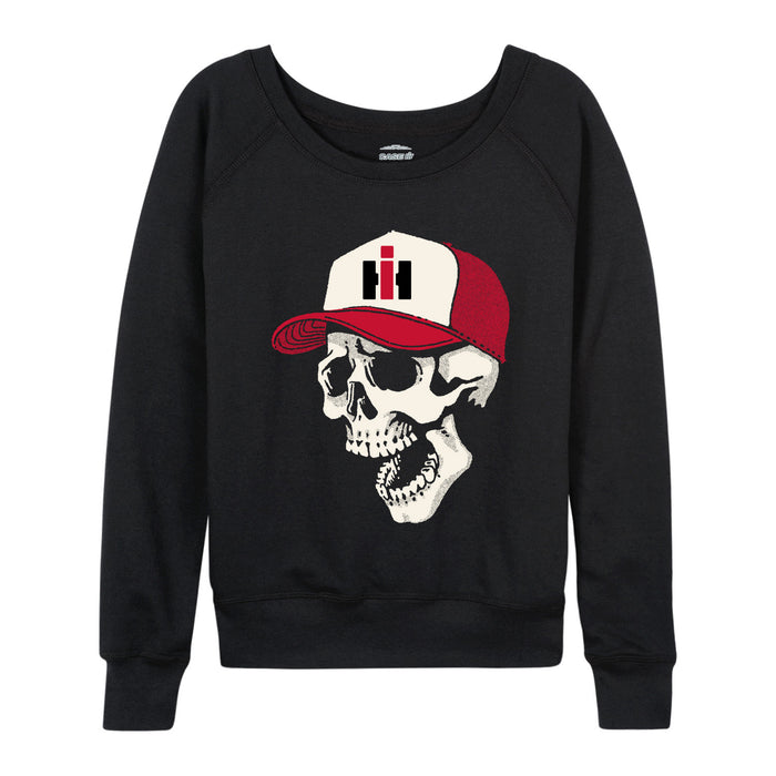 CNH Skull Hat Womens French Terry Pullover