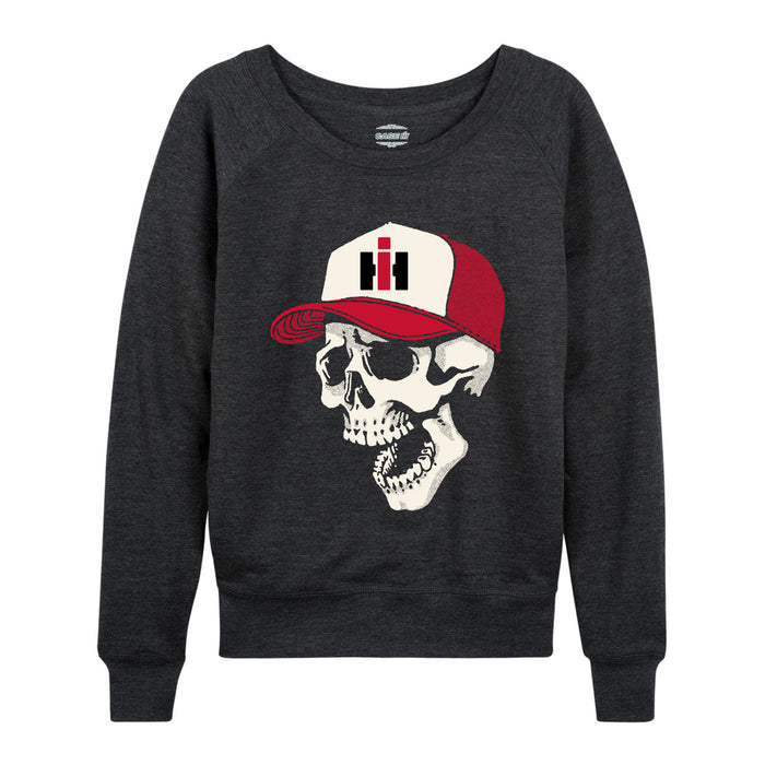 CNH Skull Hat Womens French Terry Pullover