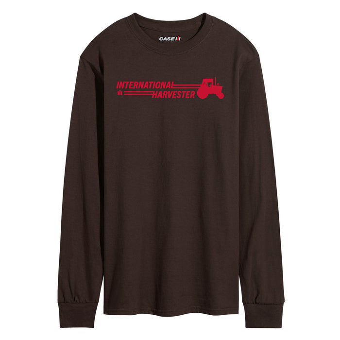 IH Tractor Horizontal Chest Hit Mens Long Sleeve Tee