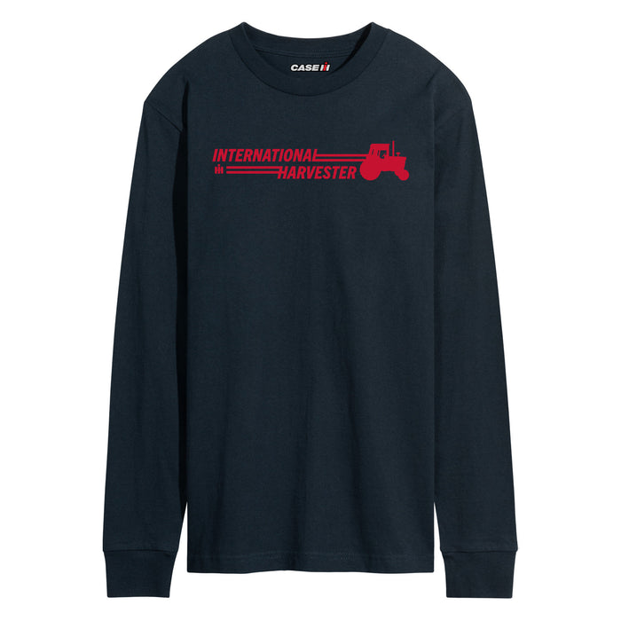IH Tractor Horizontal Chest Hit Mens Long Sleeve Tee
