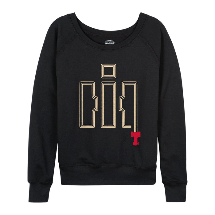 IH Tractor Tracks Womens French Terry Pullover