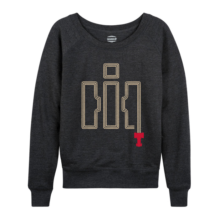 IH Tractor Tracks Womens French Terry Pullover