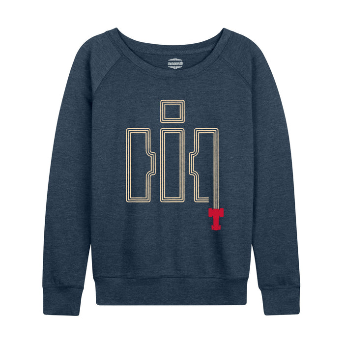 IH Tractor Tracks Womens French Terry Pullover