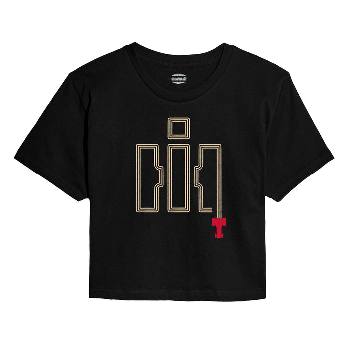 IH Tractor Tracks Juniors Cropped Short Sleeve Tee