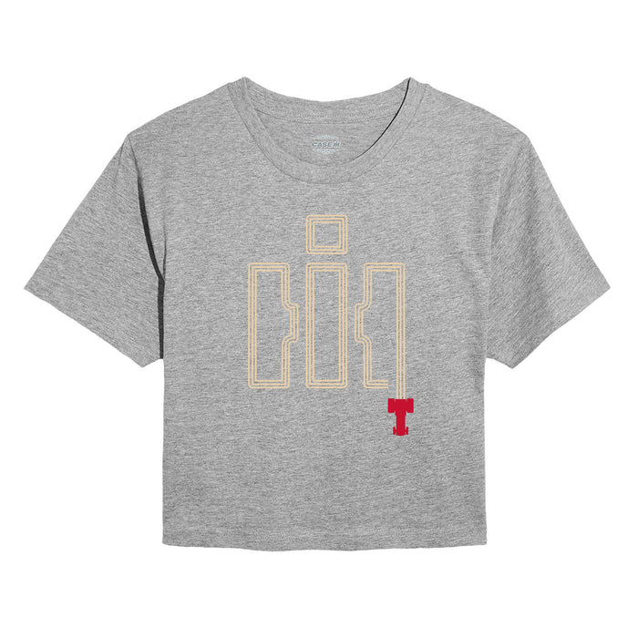 IH Tractor Tracks Juniors Cropped Short Sleeve Tee