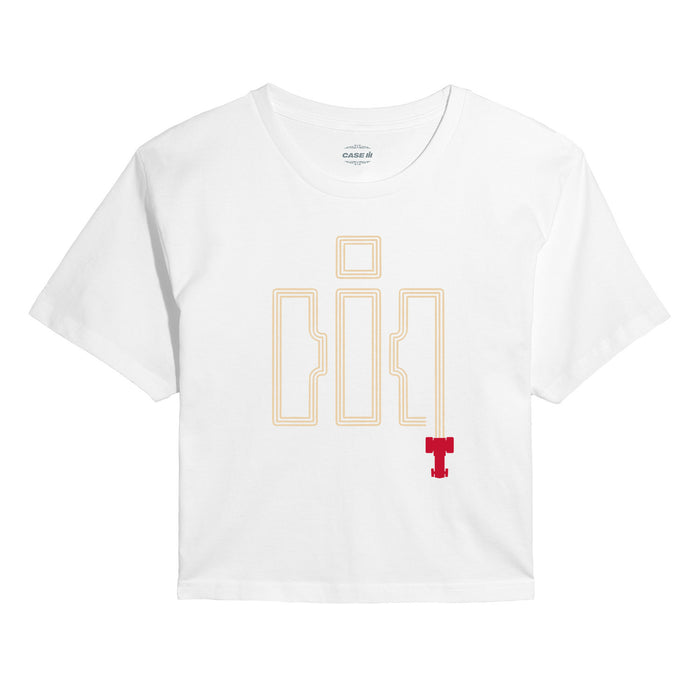 IH Tractor Tracks Juniors Cropped Short Sleeve Tee