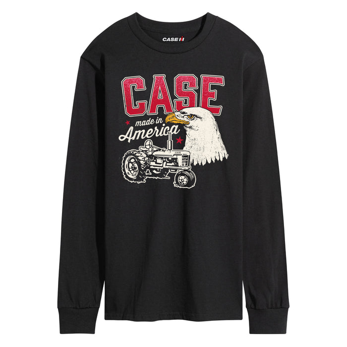 Retro Case Old Abe And Tractor Mens Long Sleeve Tee