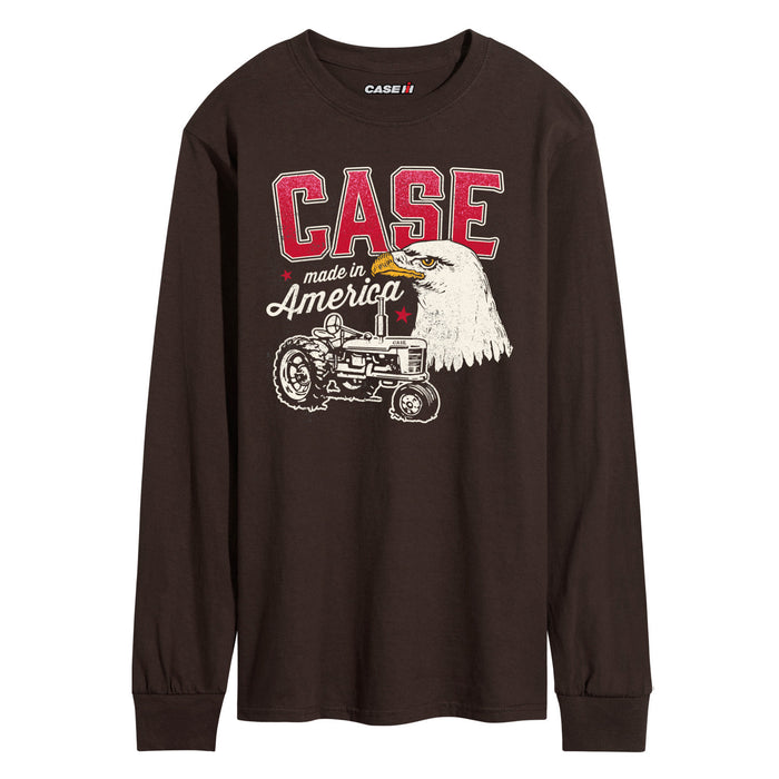 Retro Case Old Abe And Tractor Mens Long Sleeve Tee