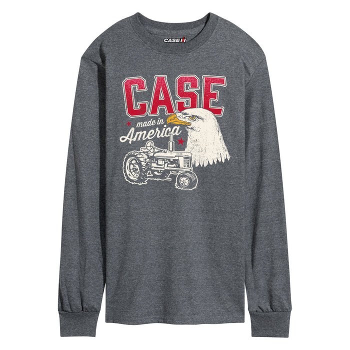 Retro Case Old Abe And Tractor Mens Long Sleeve Tee