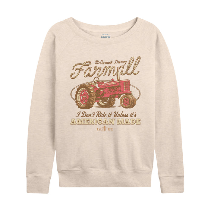Western Farmall American Made Womens French Terry Pullover