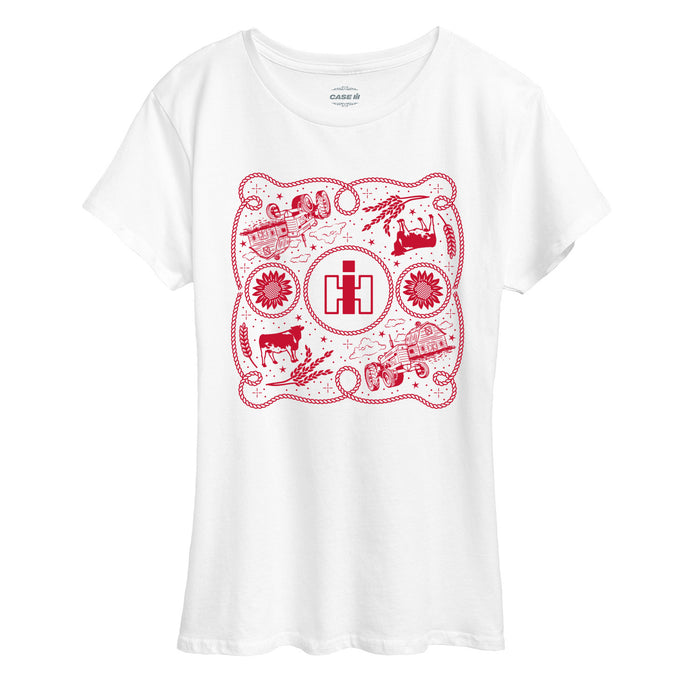 Western IH Bandana Womens Short Sleeve Tee