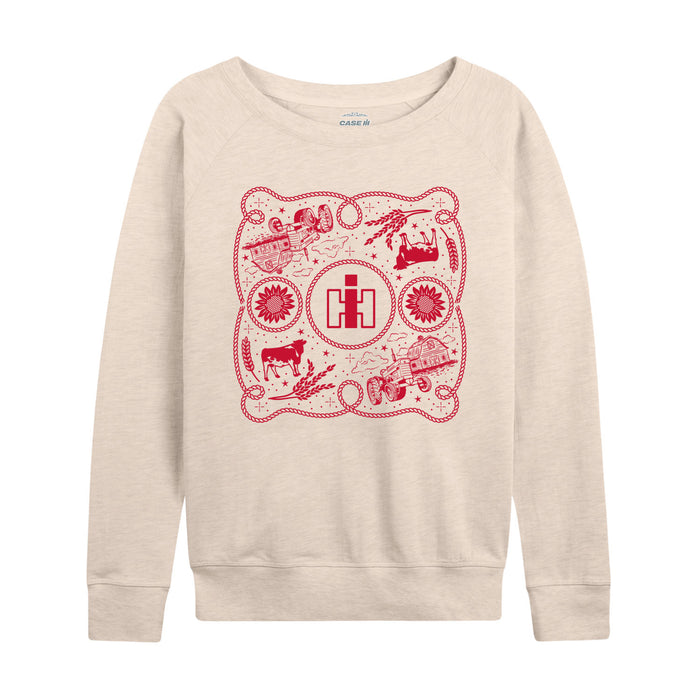 Western IH Bandana Womens French Terry Pullover