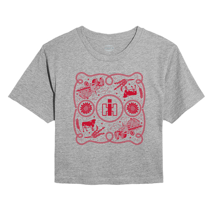 Western IH Bandana Juniors Cropped Short Sleeve Tee