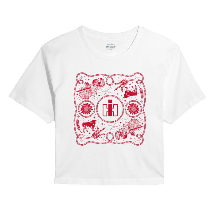 Western IH Bandana Juniors Cropped Short Sleeve Tee