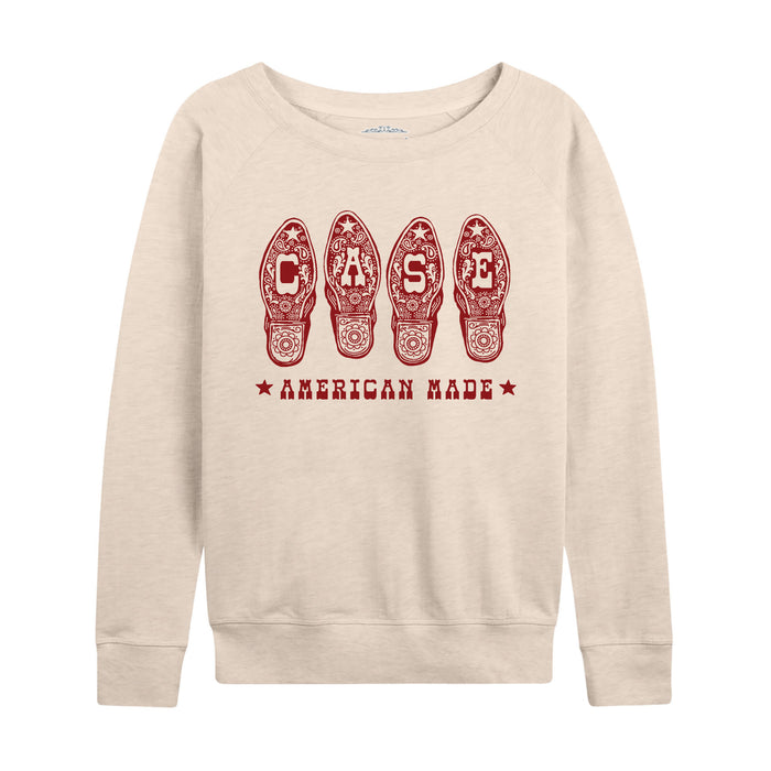 Case IH -  Boots- Women's French Terry  Long Sleeve Pullover