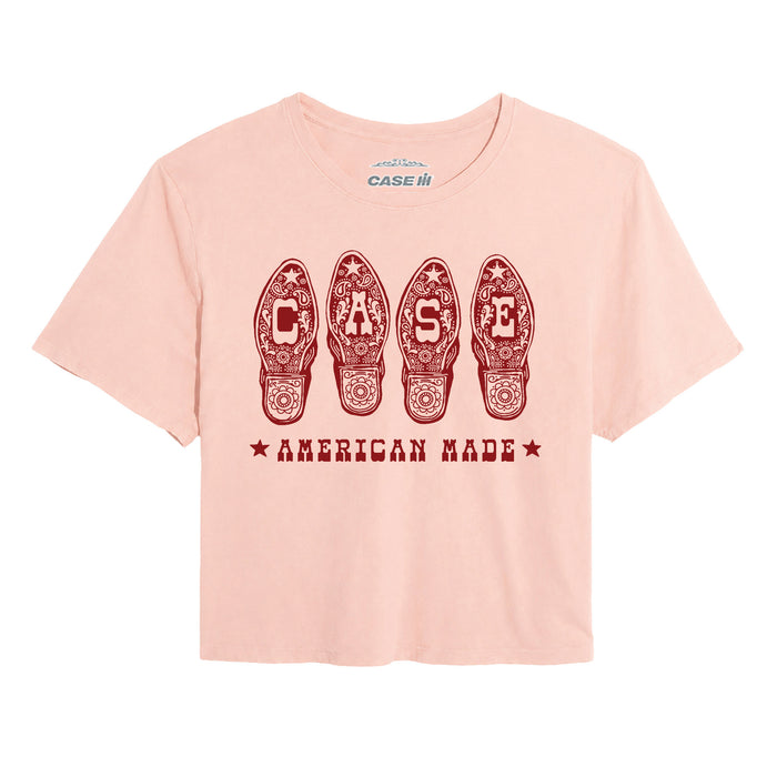 Case IH - Boots - Juniors Cropped Short Sleeve Tee