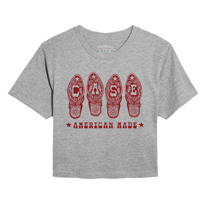 Case IH - Boots - Juniors Cropped Short Sleeve Tee