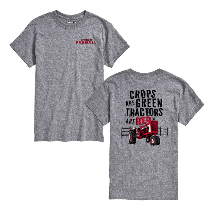 Case IH - Crops Green Tractors Red - Men's Short Sleeve Tee