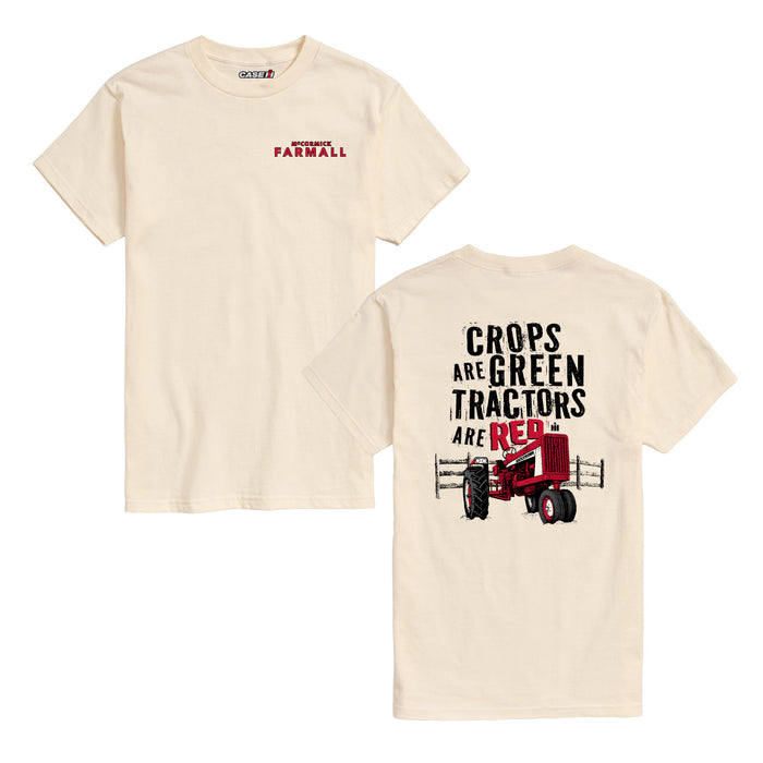 Case IH - Crops Green Tractors Red - Men's Short Sleeve Tee