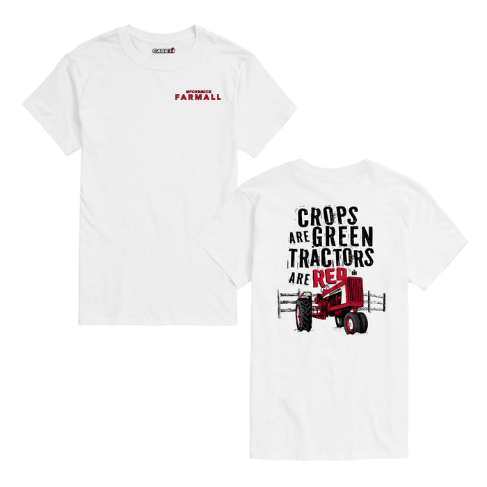 Case IH - Crops Green Tractors Red - Men's Short Sleeve Tee