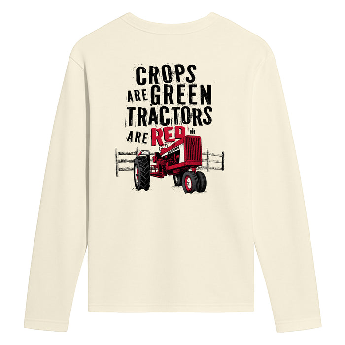 Case IH - Crops Green Tractors Red - Men's Long Sleeve Tee