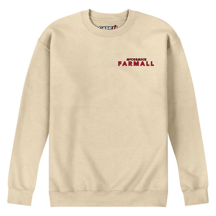 Case IH - Crops Green Tractors Red - Men's Crew Fleece