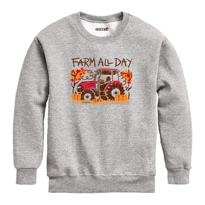 Case IH - Farm All Day Tractor - Toddler Crew Fleece